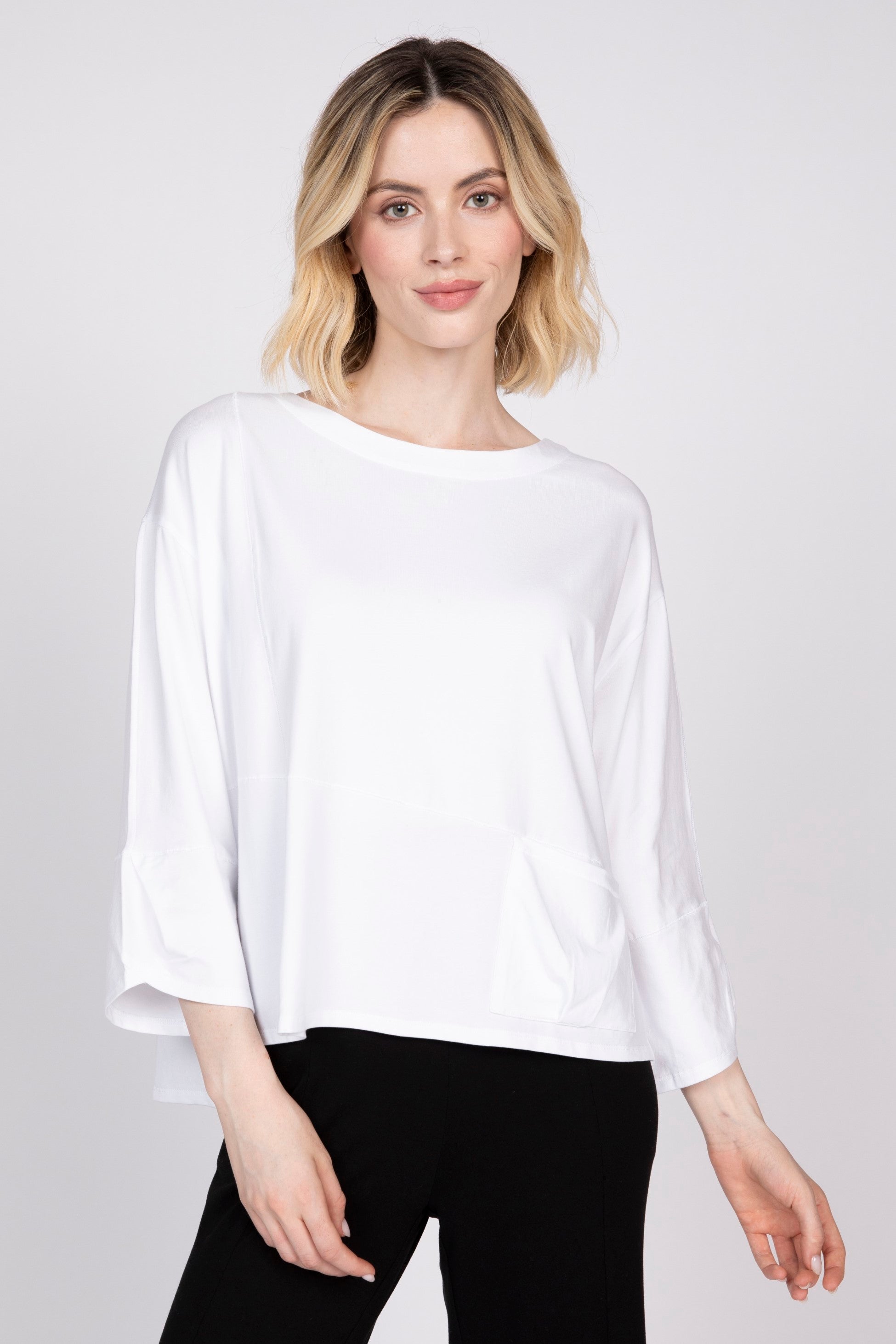Olivia Boxy Zanna Top in White