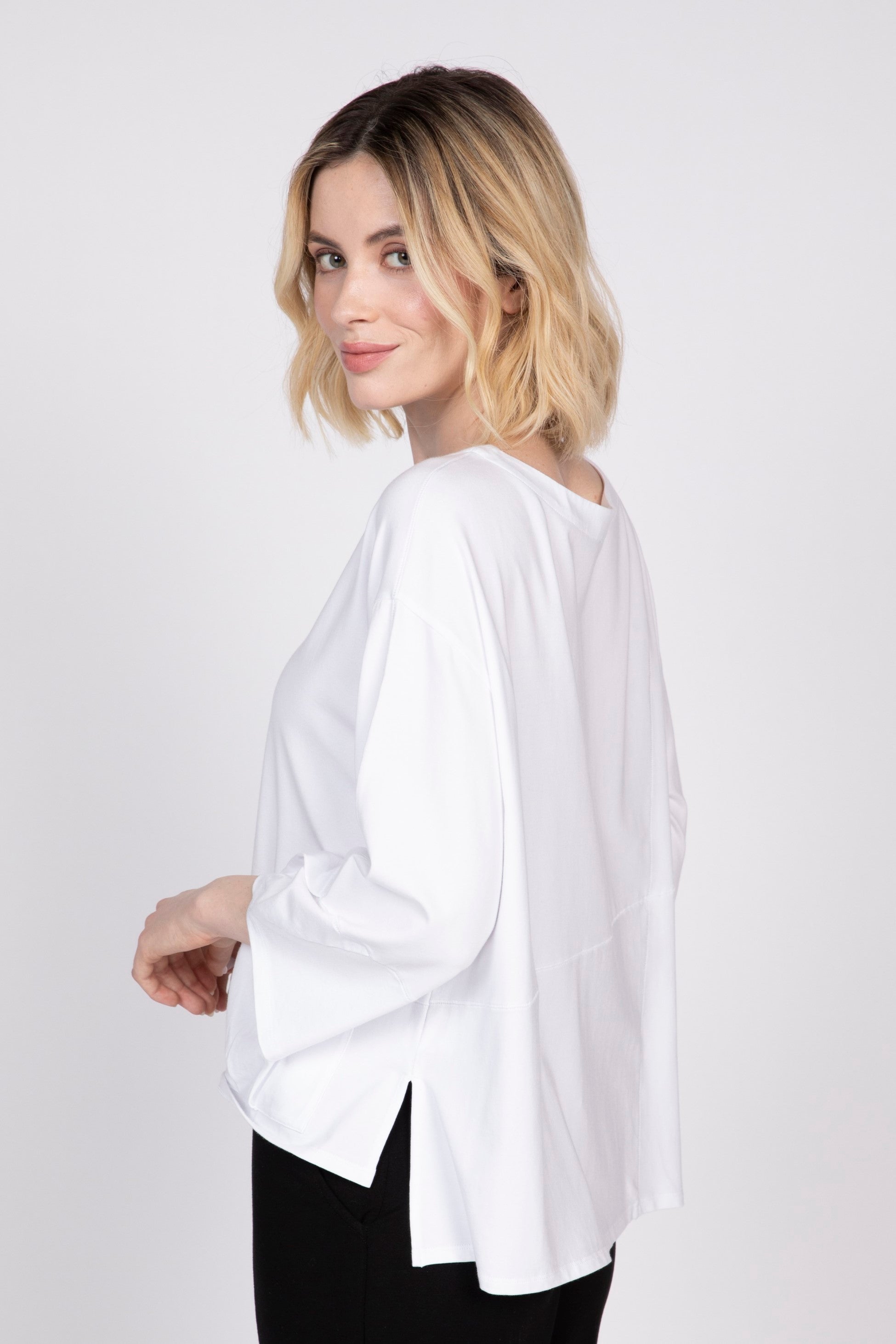 Olivia Boxy Zanna Top in White