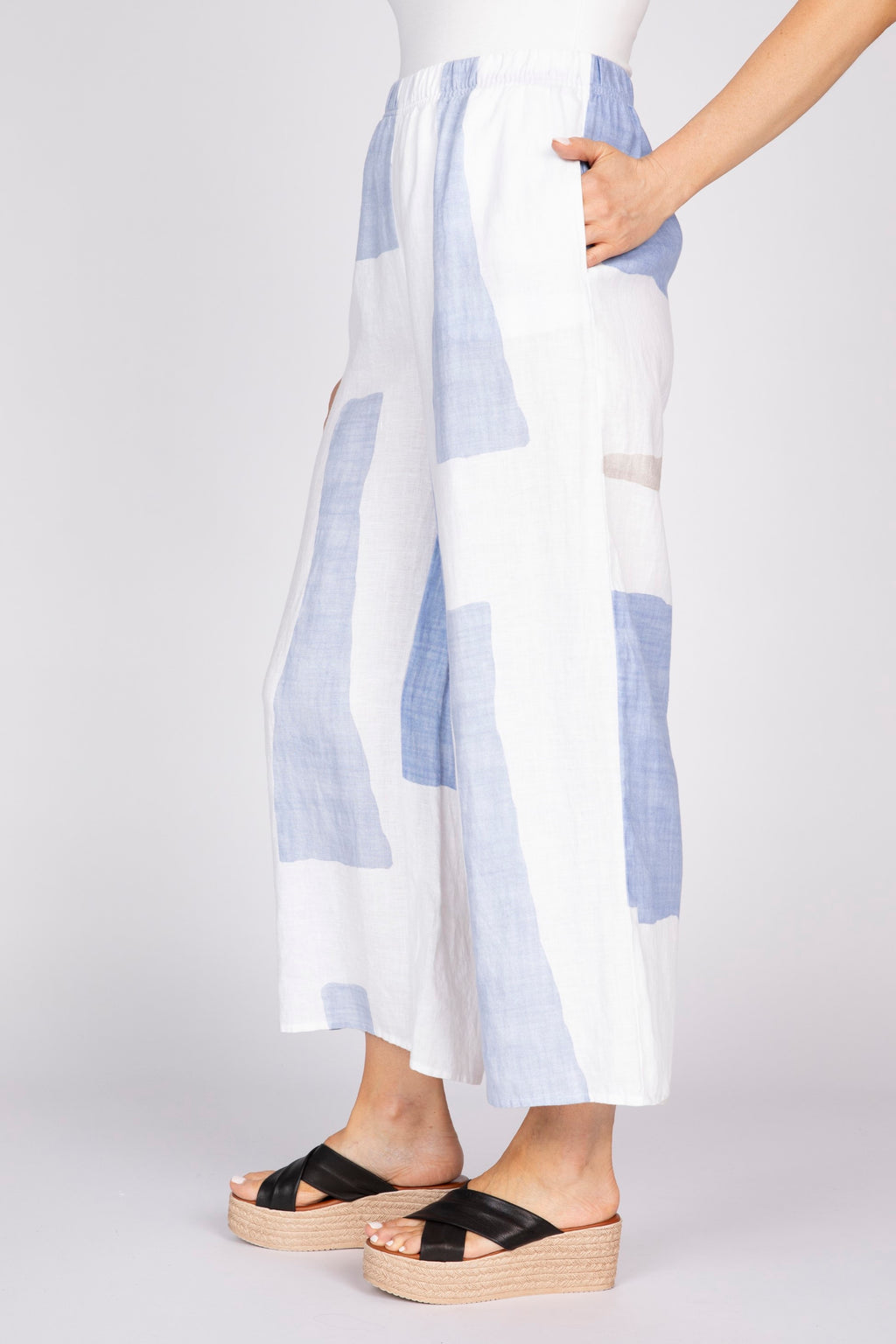 Olivia by Habitat Coastal Colorblock Breeze Pant in Blues