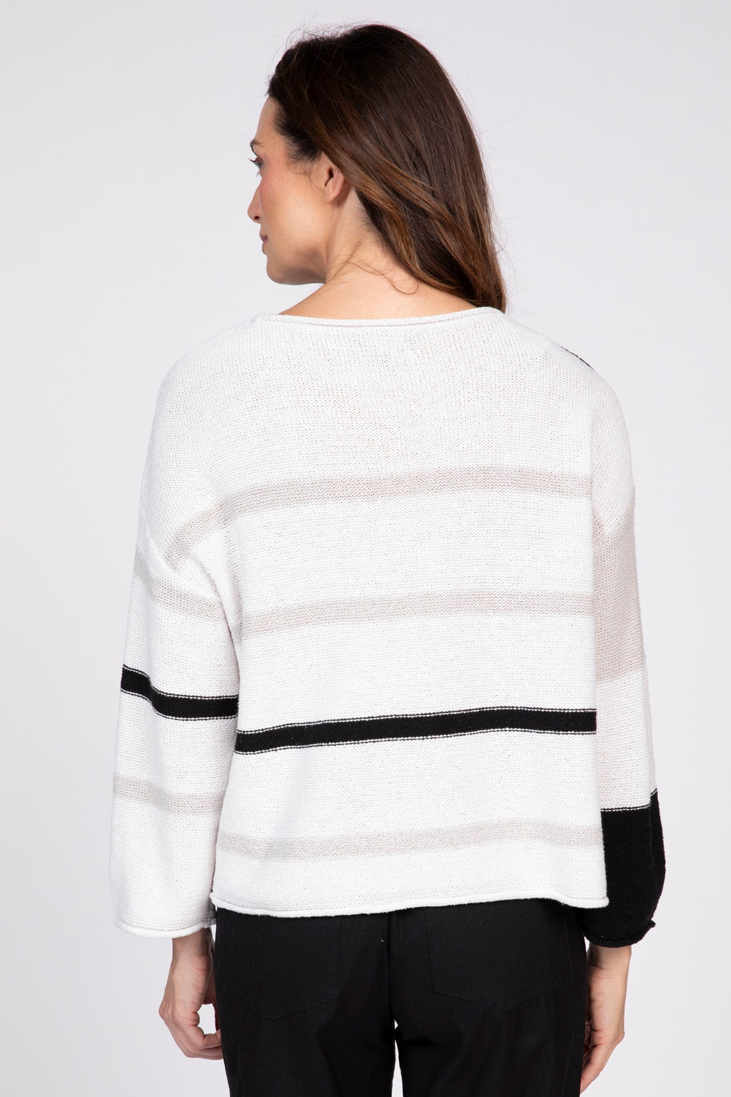 Olivia's Color Block Stripes Sweater 