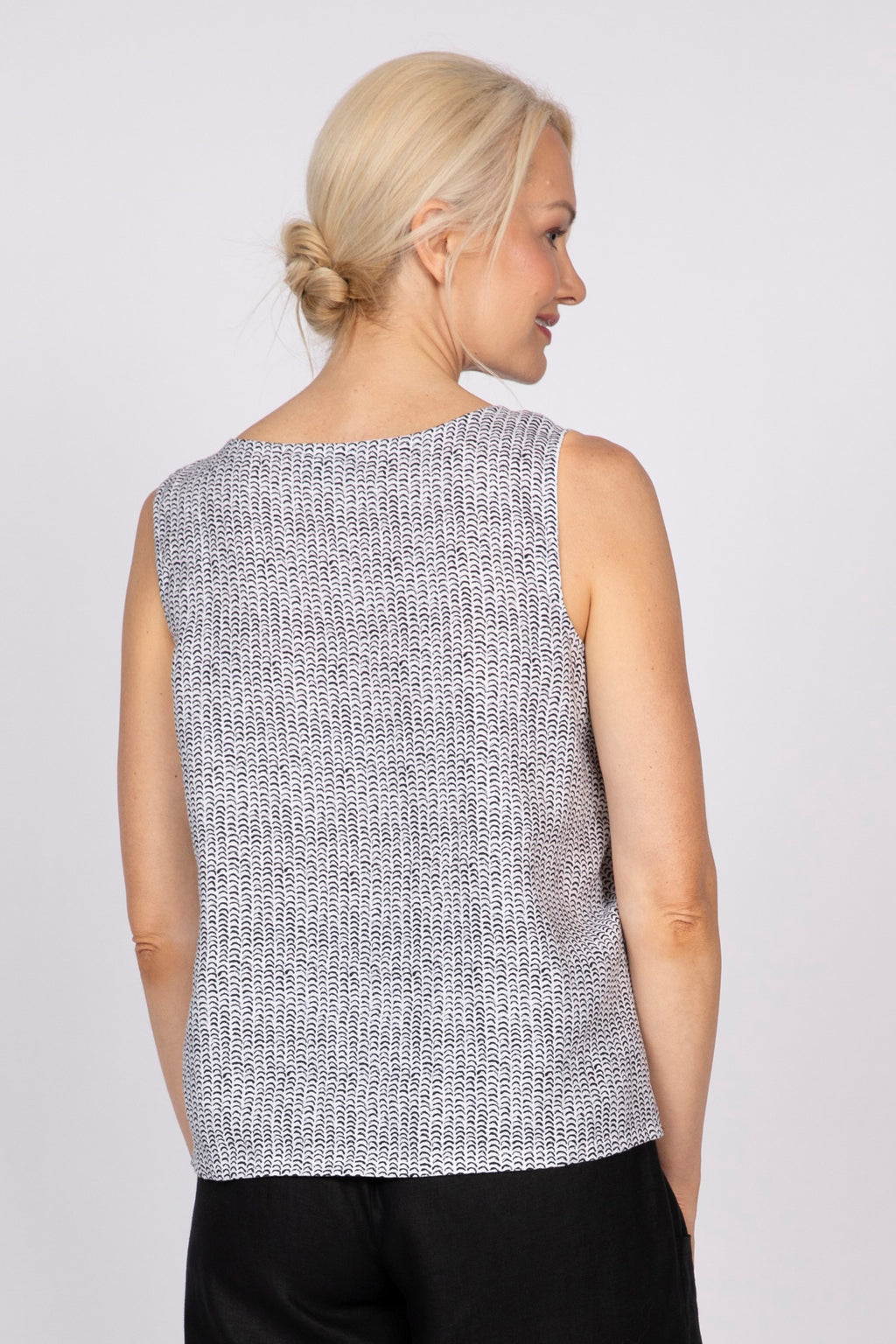 Olivia's Flax Stripe to the Left Tank