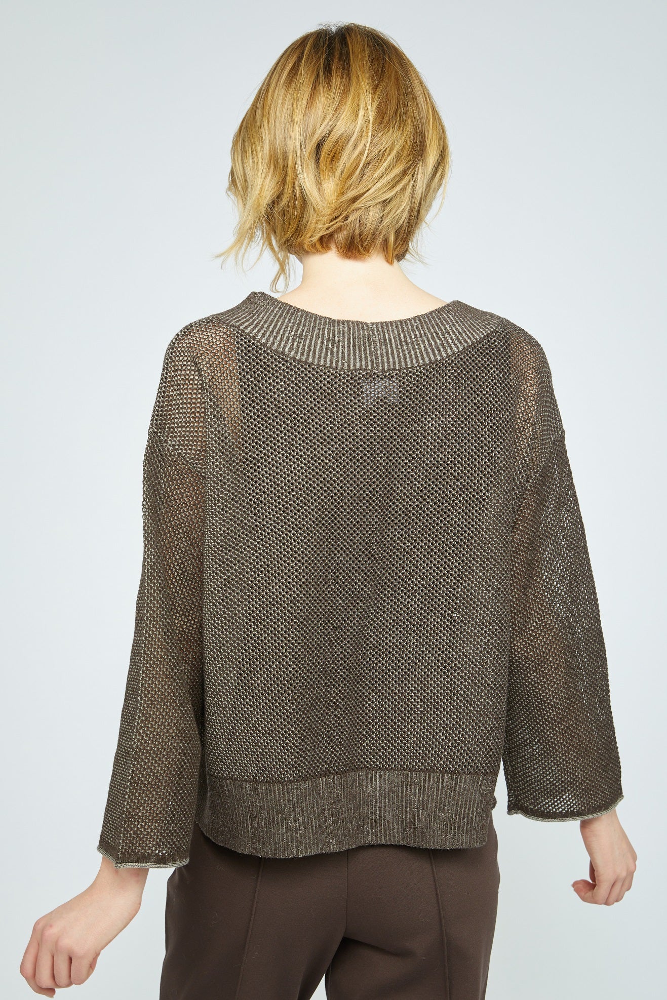 Olivia's Mesh Topper in Chocolate