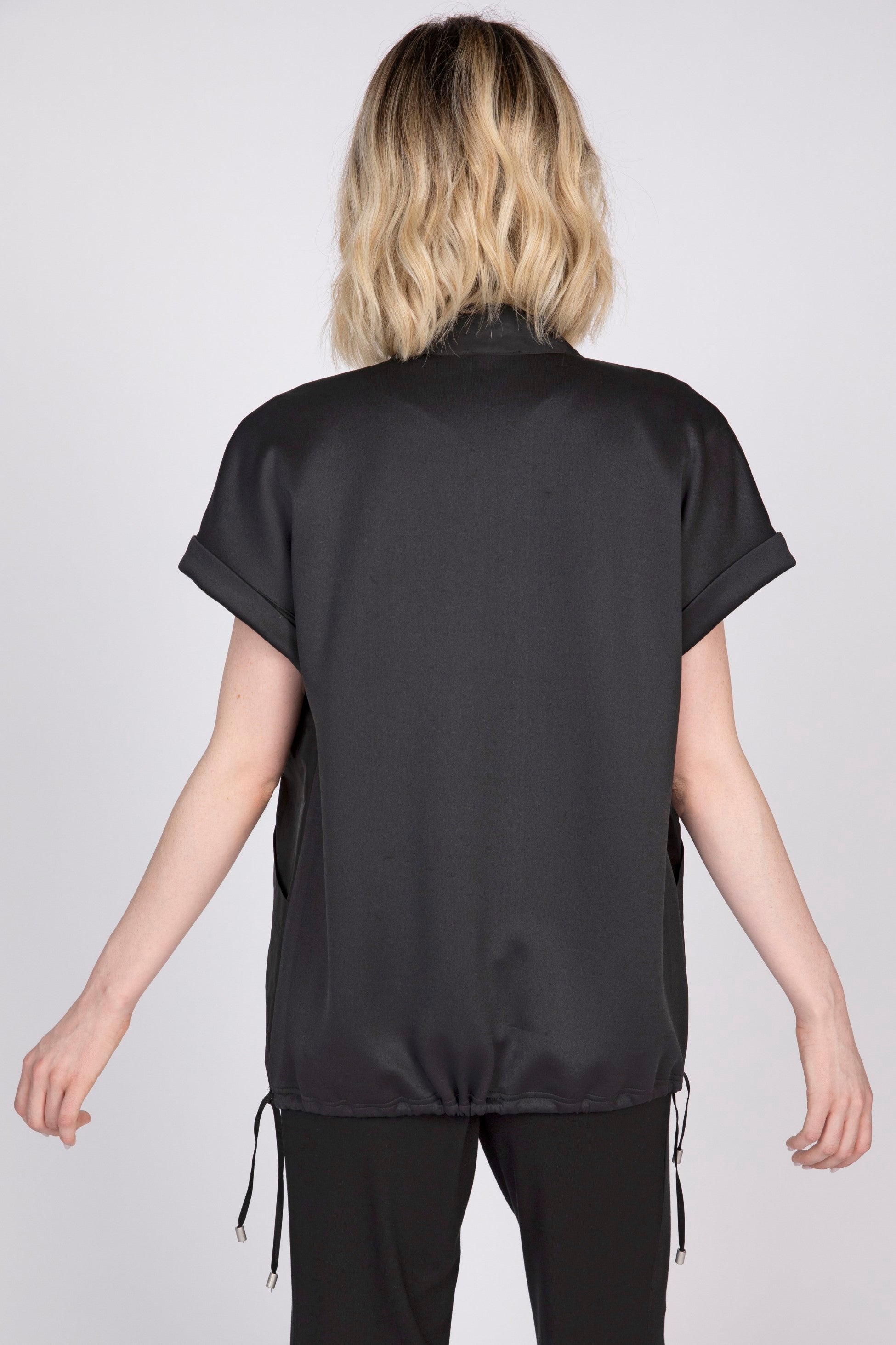 Olivia by Habitat Mixed Media Vest in Black