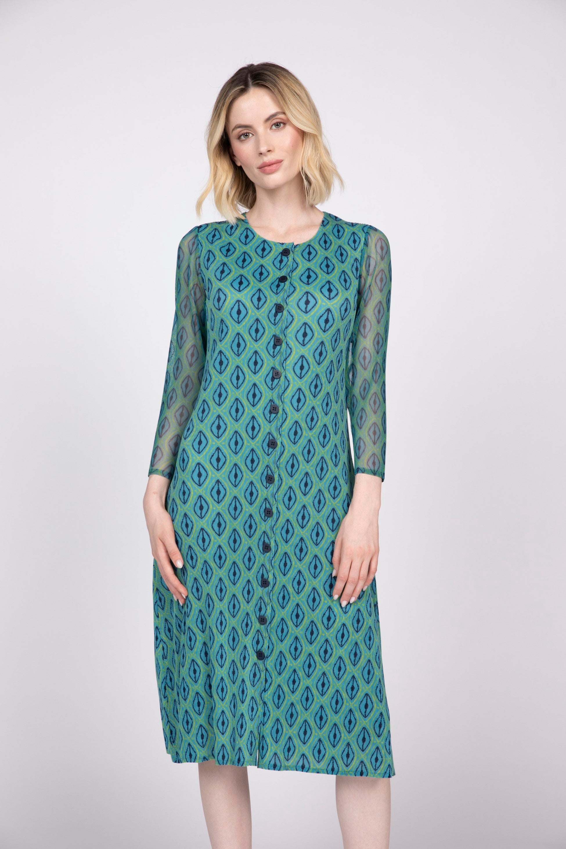 Olivia Parisian Dress in Peacock