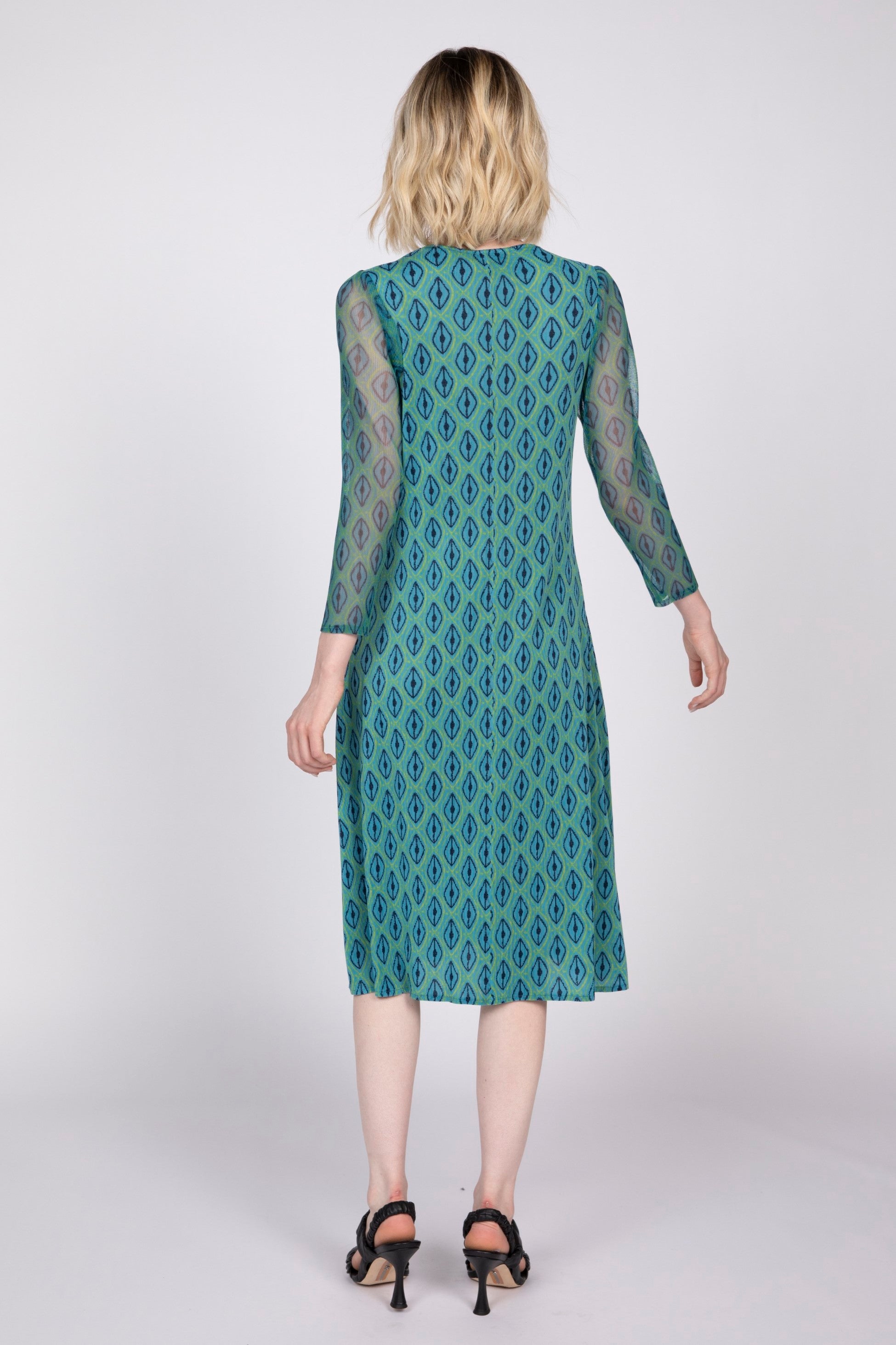 Olivia Parisian Dress in Peacock