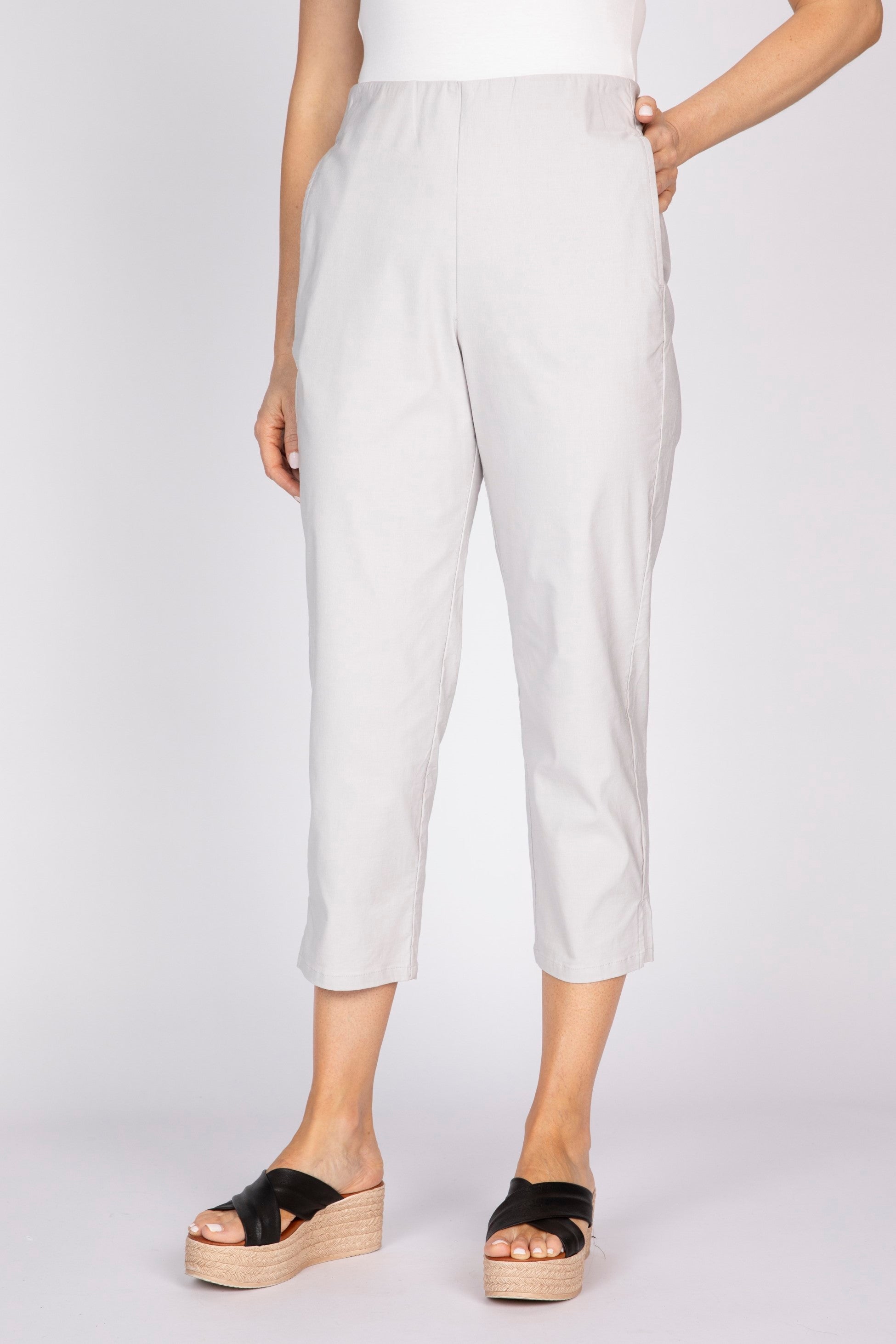 Olivia's Streamline Capri Pants in Sand
