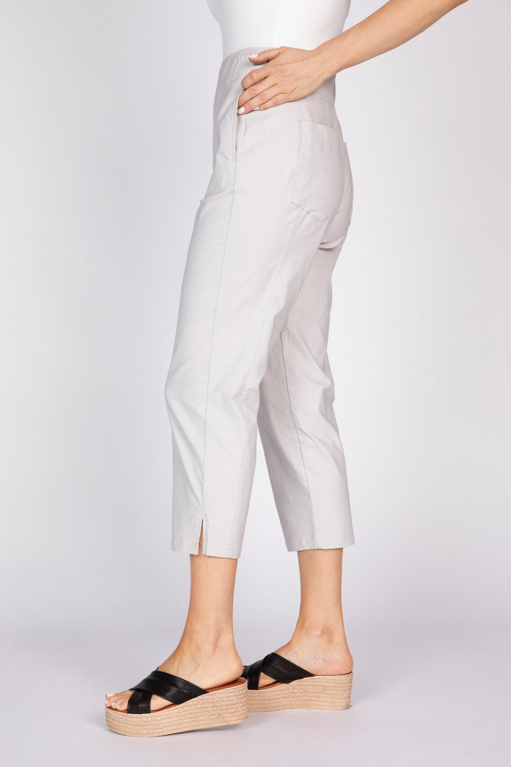 Olivia's Streamline Capri Pants in Sand