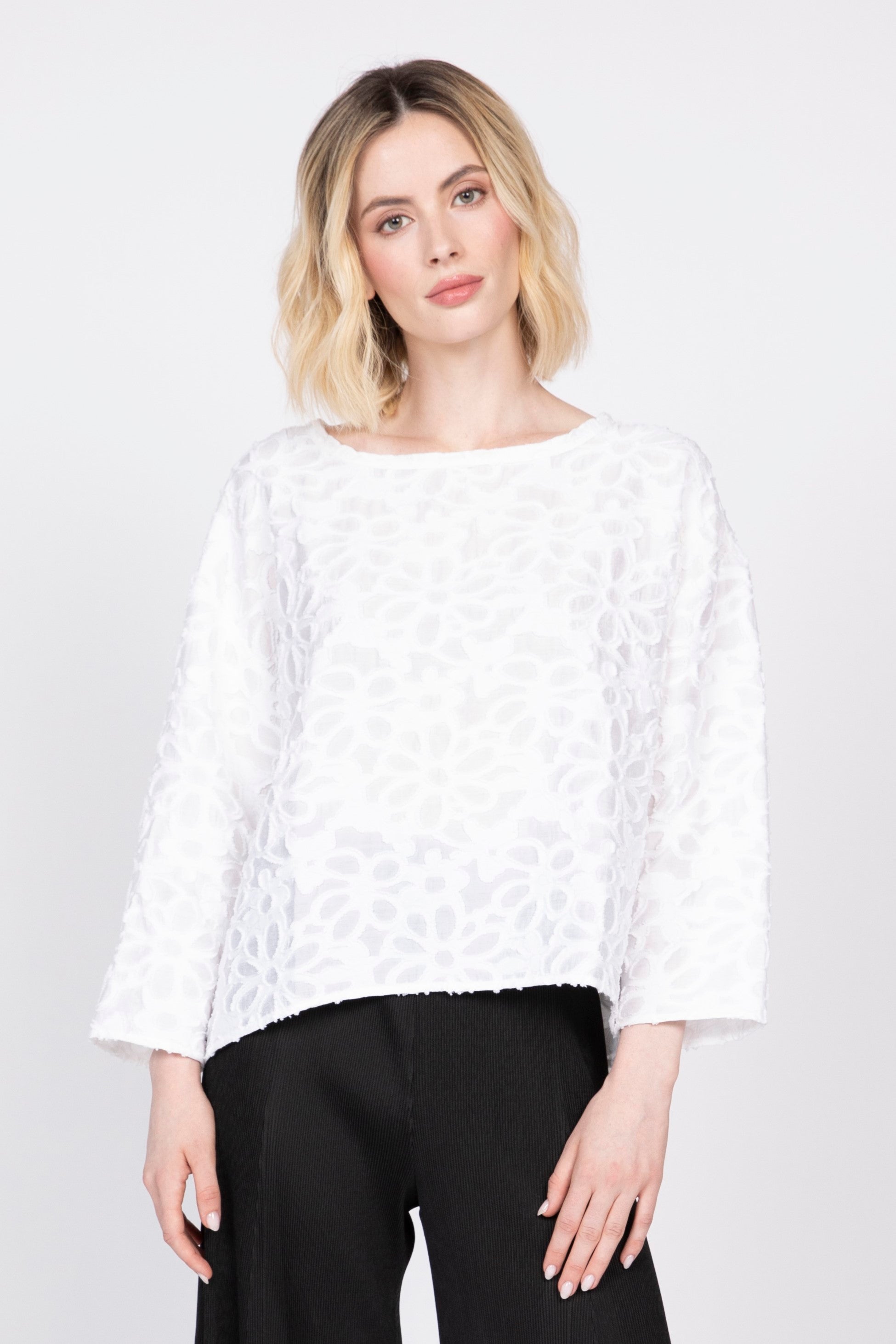 Olivia Urban Petal Topper in White