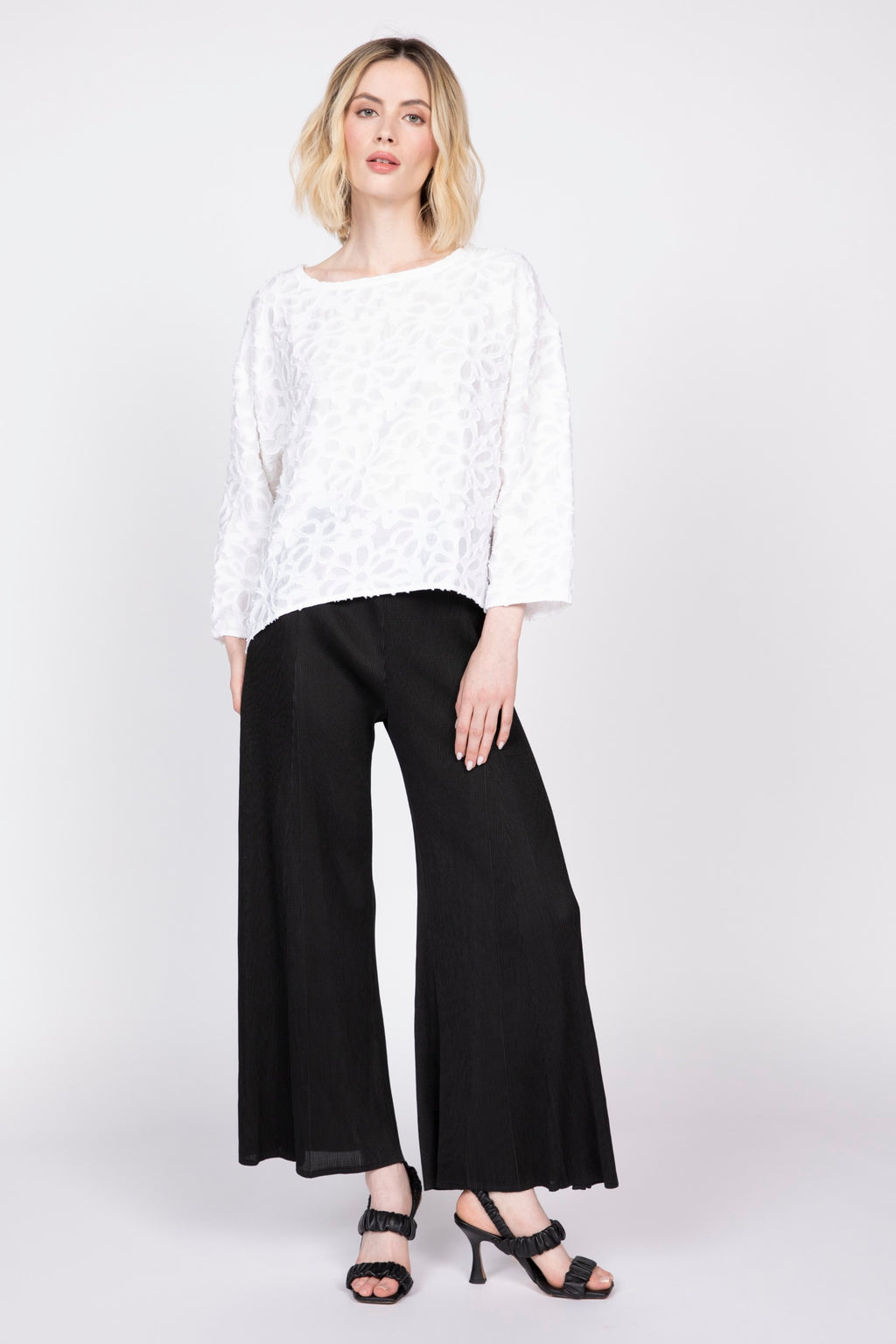 Olivia Urban Petal Topper in White