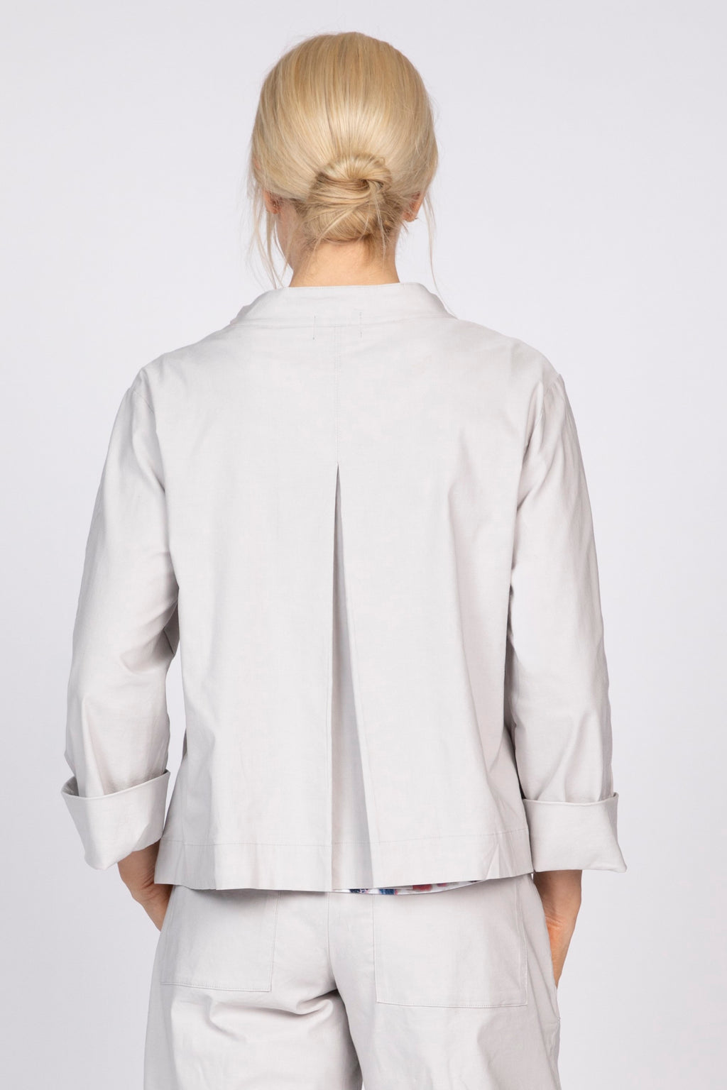 Olivia's Woven Studio Jacket in Sand