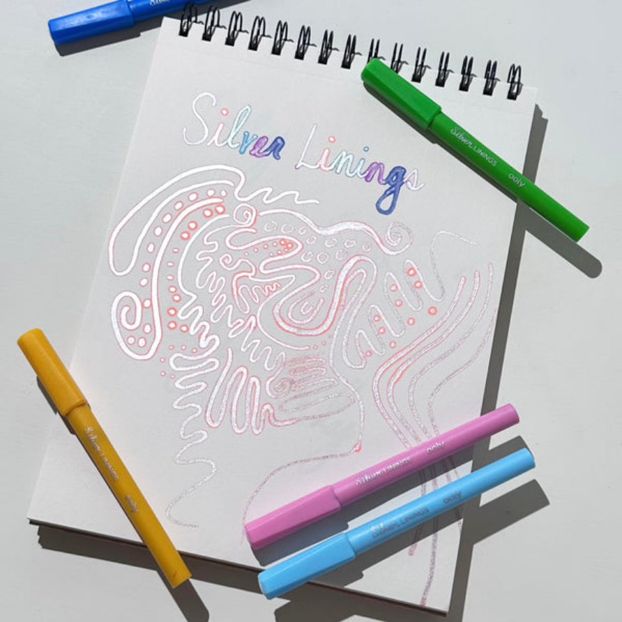 Silver Linings Outline Markers