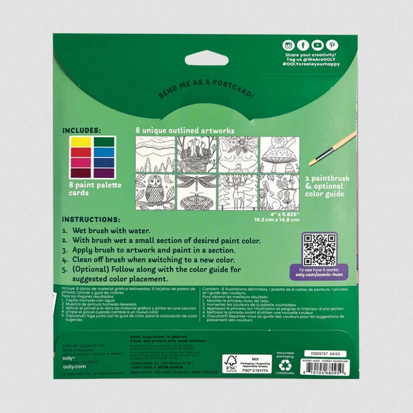 Scenic Hues DIY Watercolor Art Kit / Forest Adventure