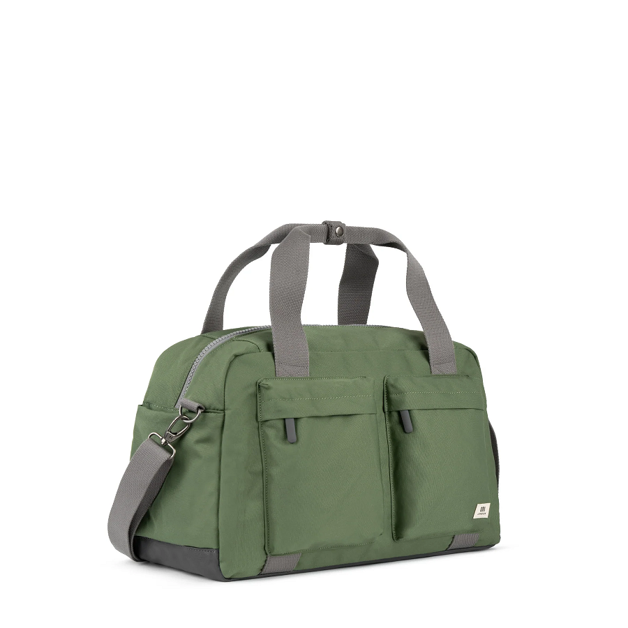 Ori London Gatwick Recycled Canvas Travel Bag Medium in Granite