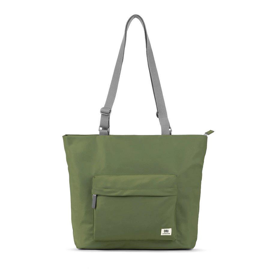 ORI London Trafalgar B Recycled Nylon Tote in Avocado