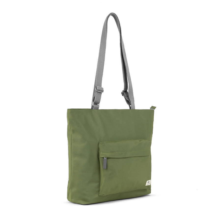 ORI London Trafalgar B Recycled Nylon Tote in Avocado
