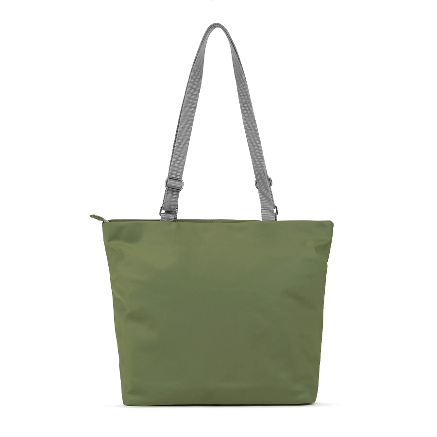 ORI London Trafalgar B Recycled Nylon Tote in Avocado