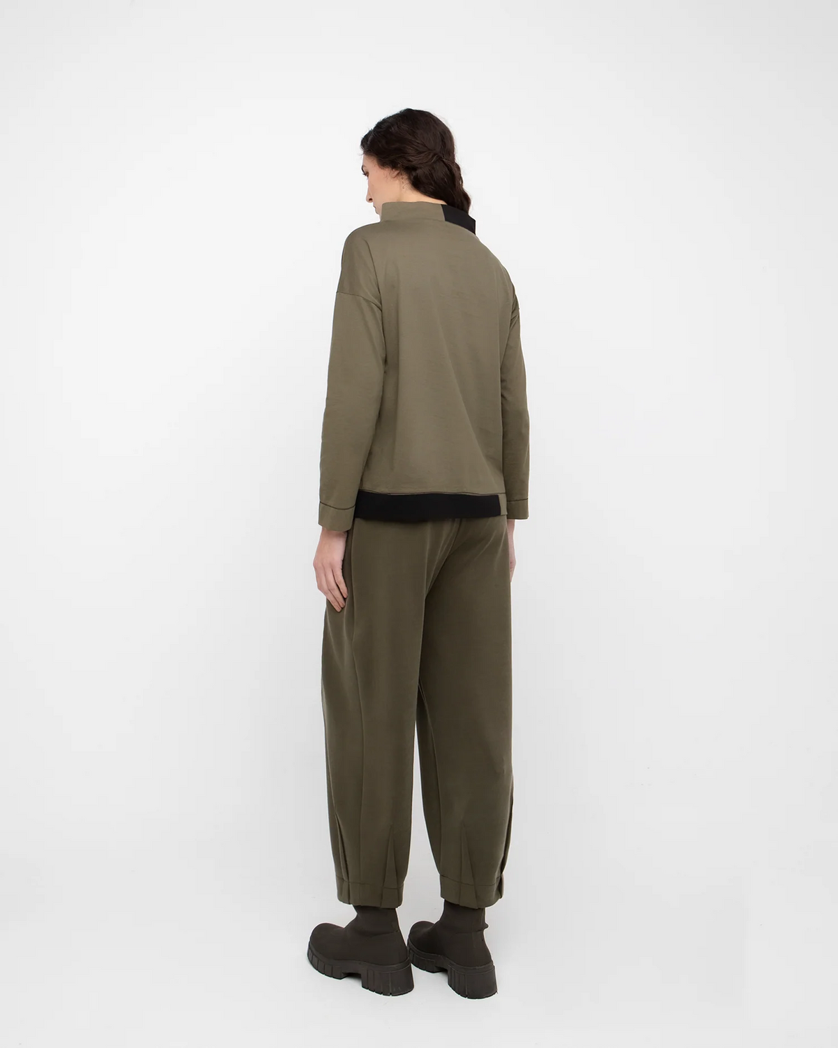 Ozai N Ku Depiction Pullover in Olive