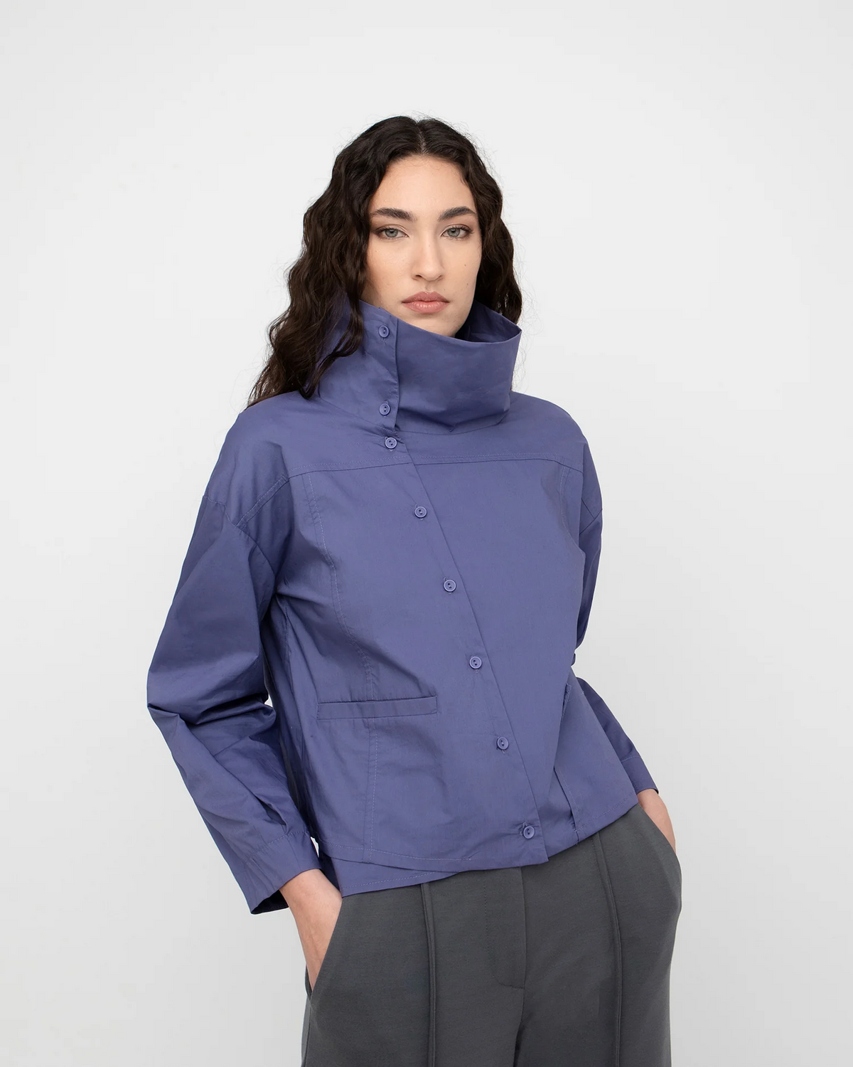 Ozai N Ku Inclined Shirt in Iris