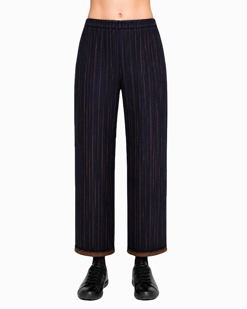 Ozai N Ku Margin Pants in Navy / Mustard