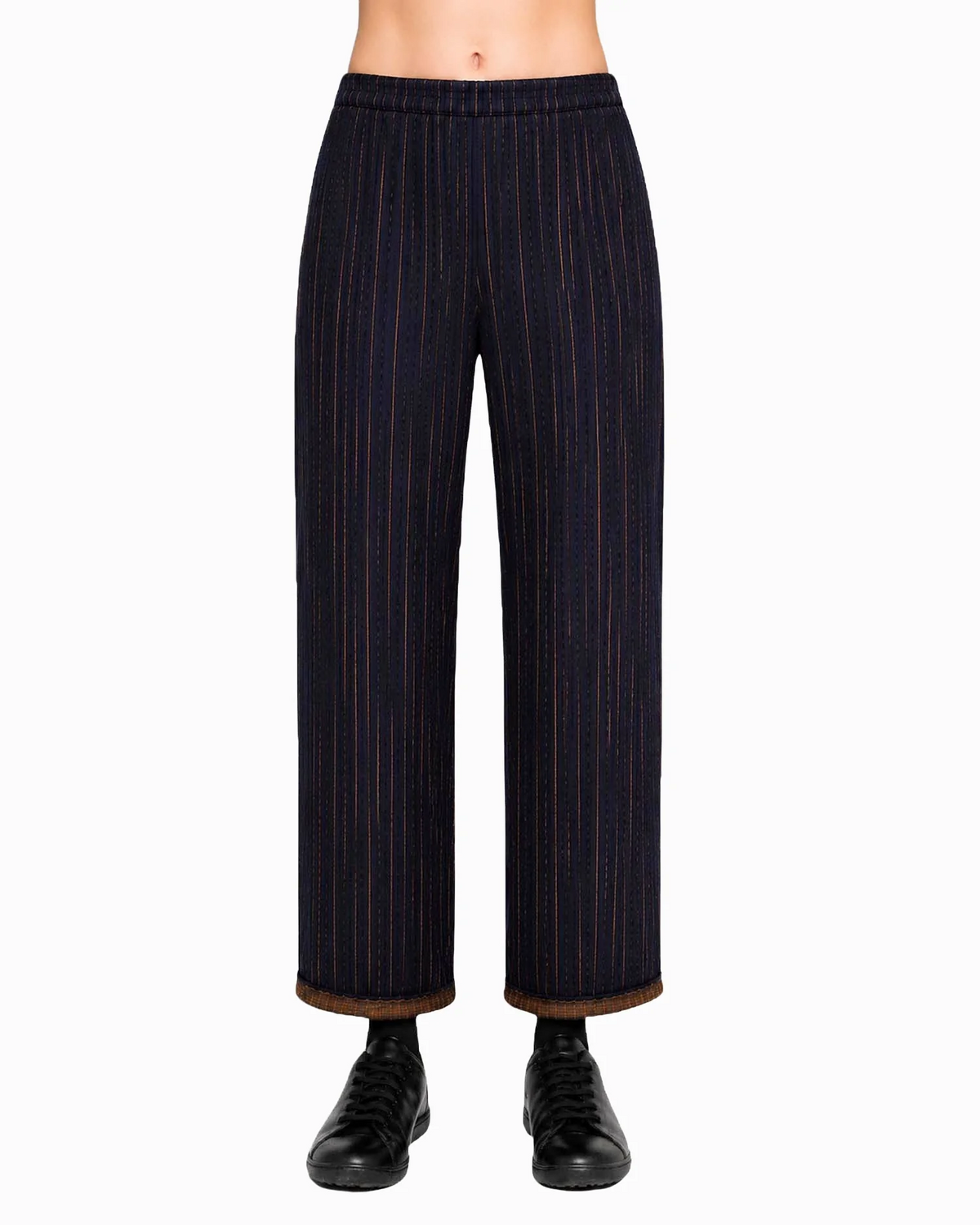 Ozai N Ku Margin Pants in Navy / Mustard