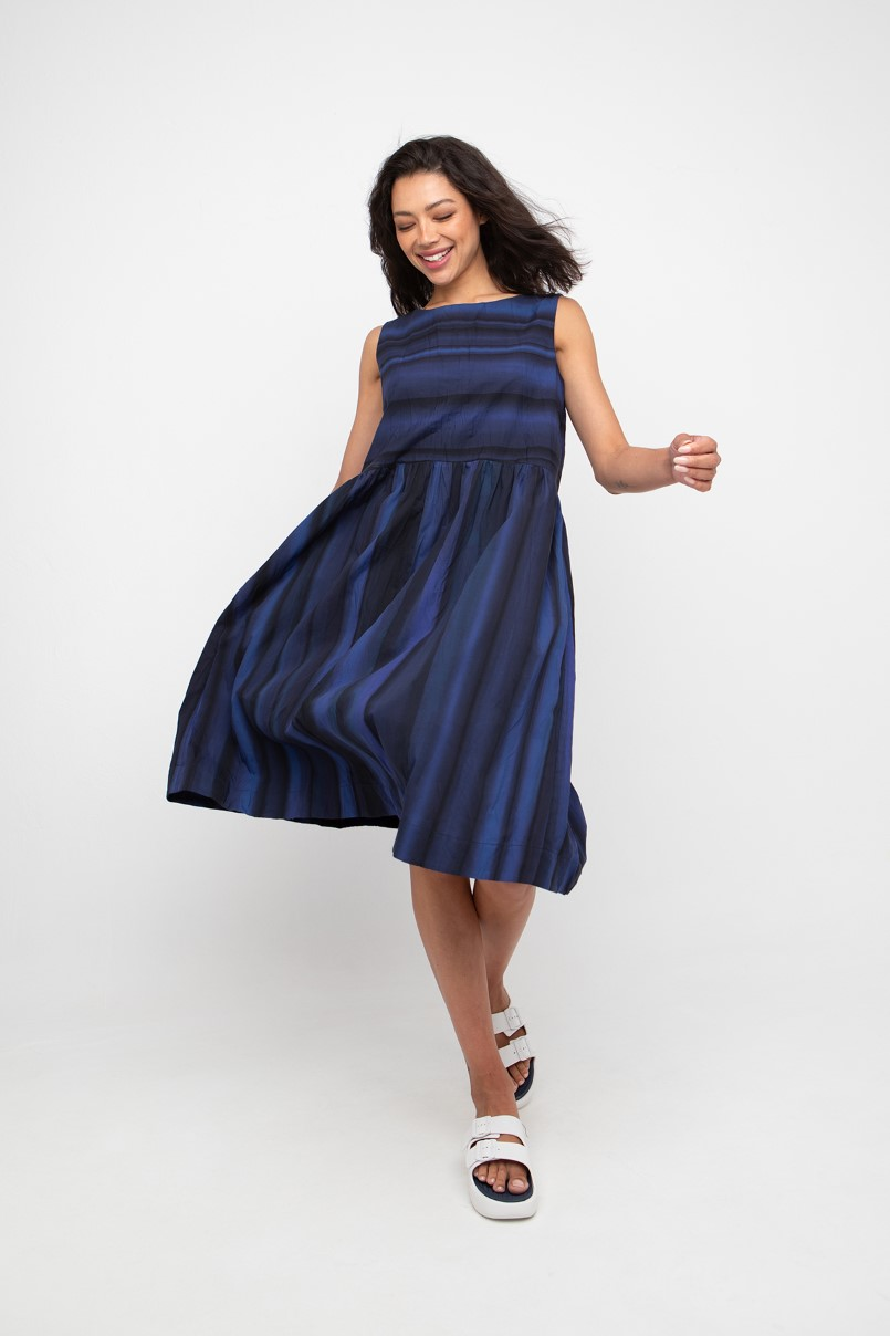Ozai N Ku's Pleats Midi Dress 