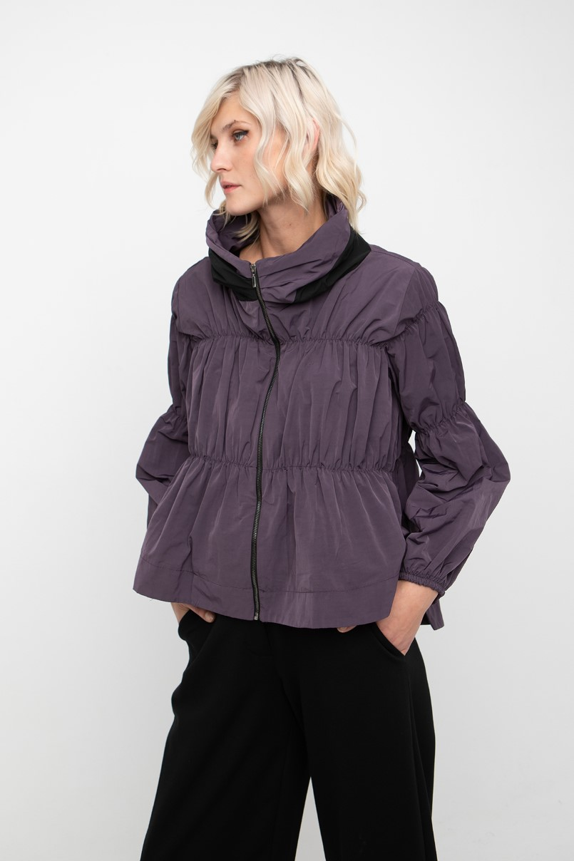 Ozai N Ku's Shirred Zip Jacket 