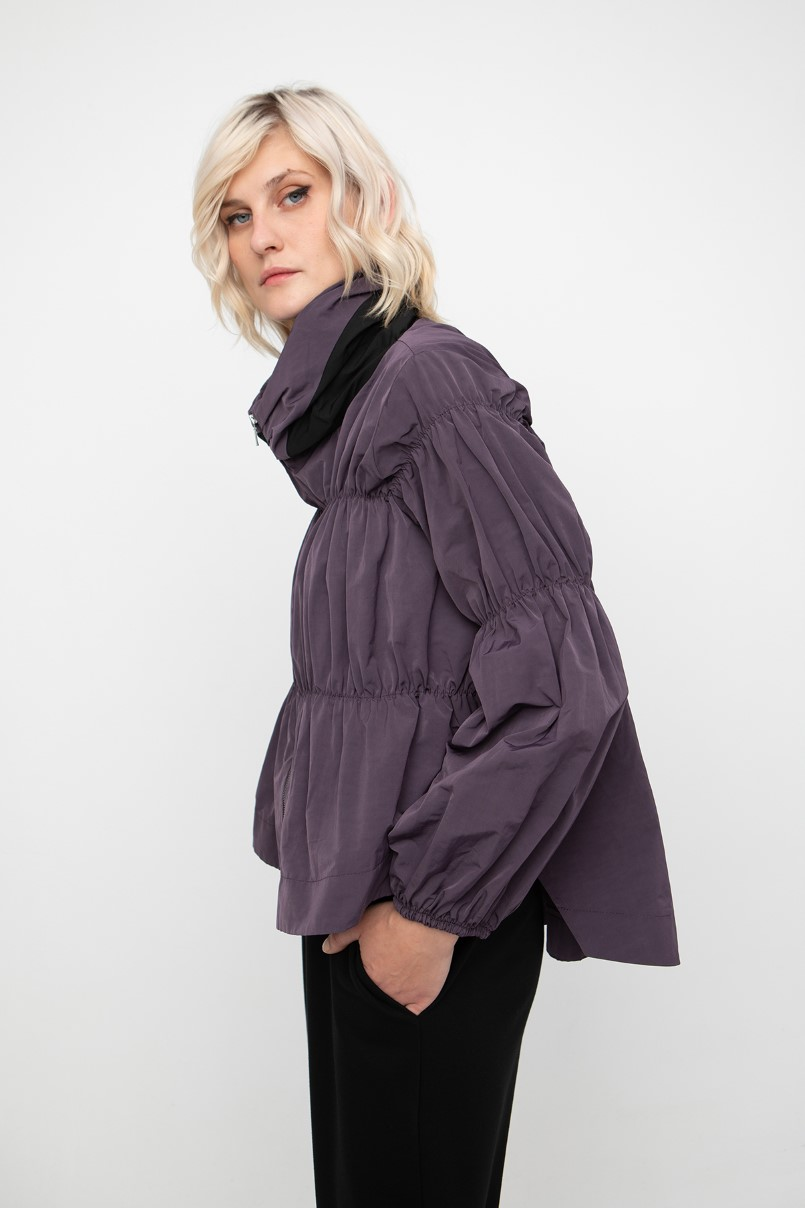 Ozai N Ku's Shirred Zip Jacket 