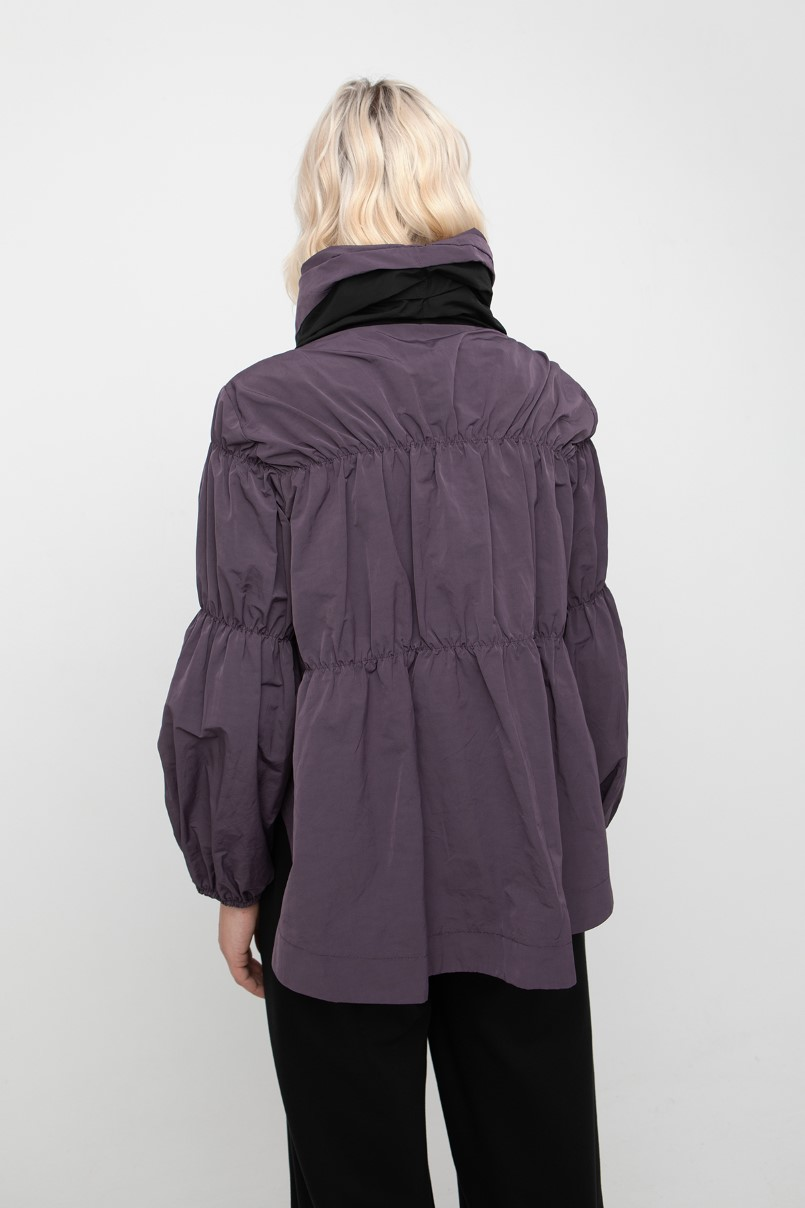 Ozai N Ku's Shirred Zip Jacket 