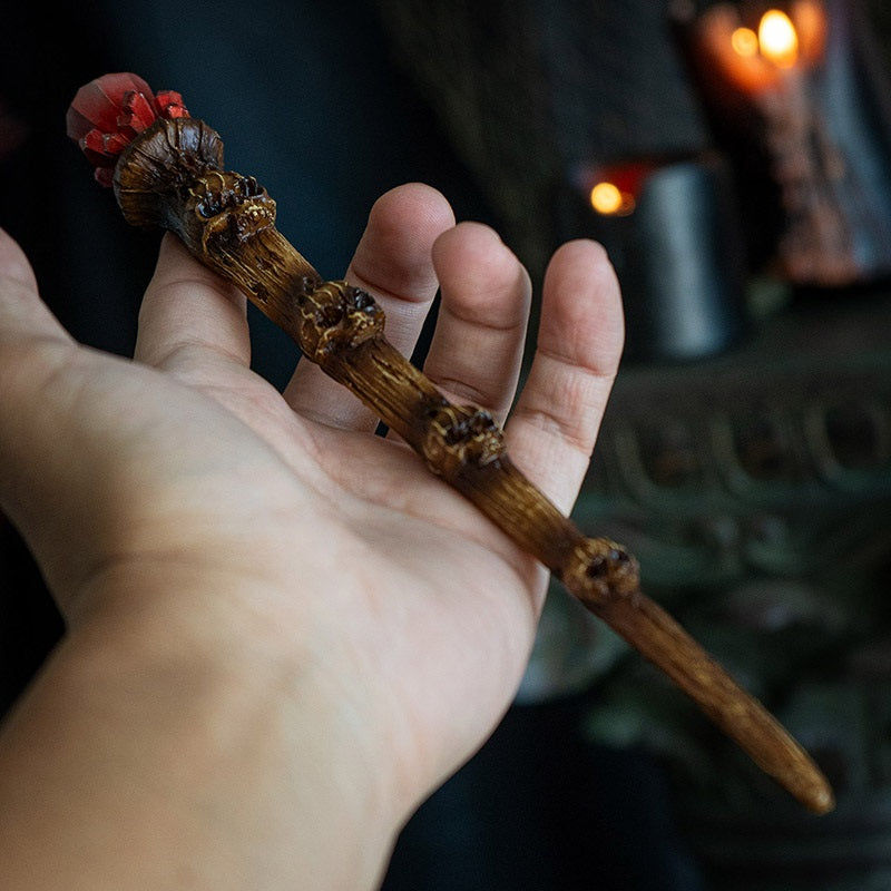 Halloween Skull Crystal Magic Wand