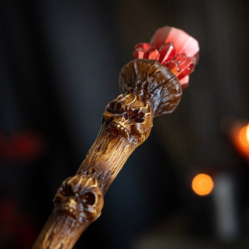 Halloween Skull Crystal Magic Wand