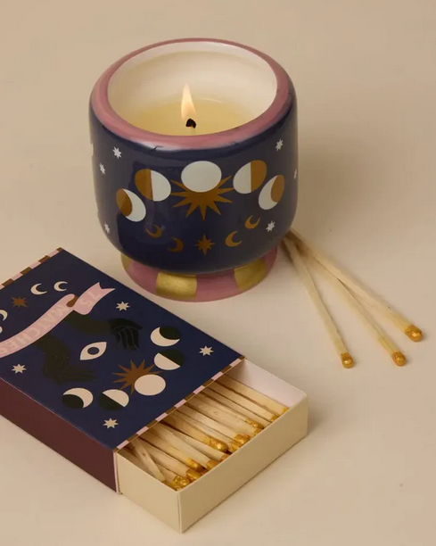 A Dopo Handpainted Ceramic Candle / Click for Fragrances