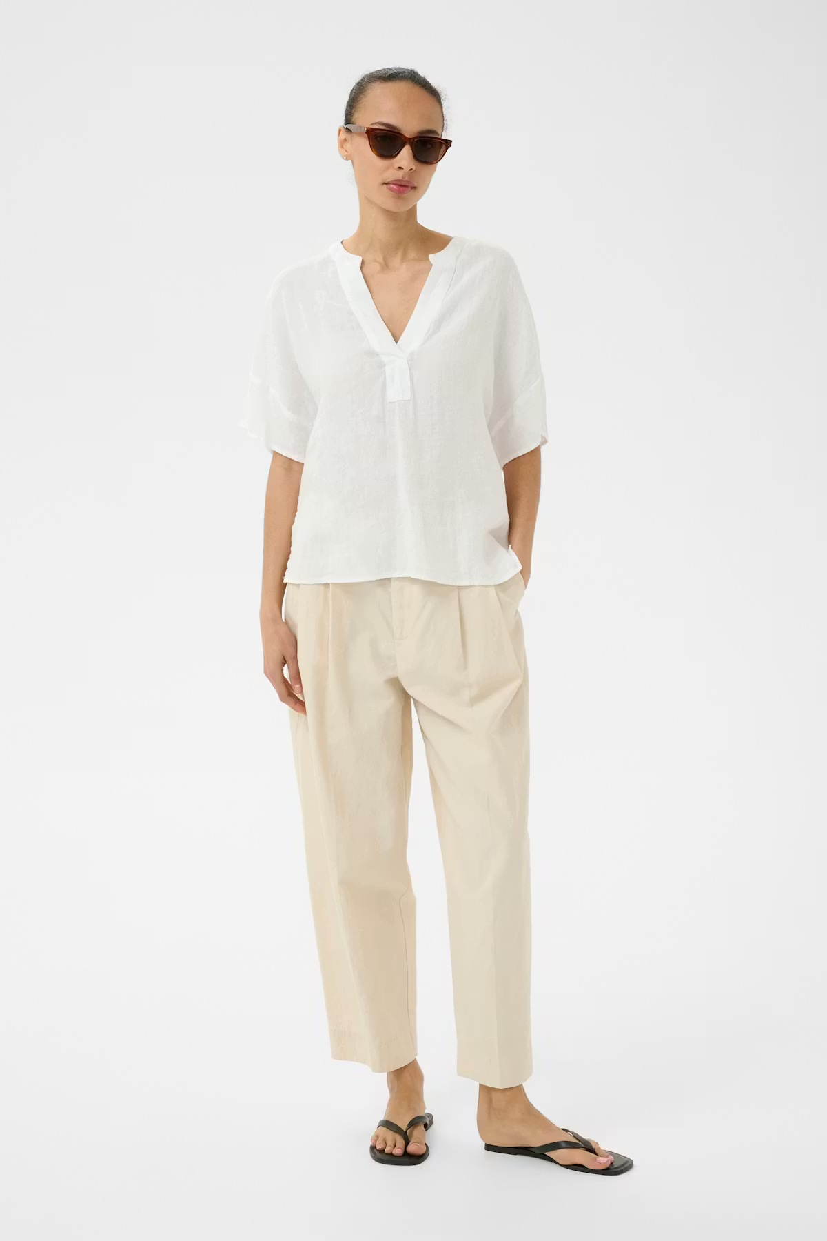 Part Two's Brinnie Blouse in White