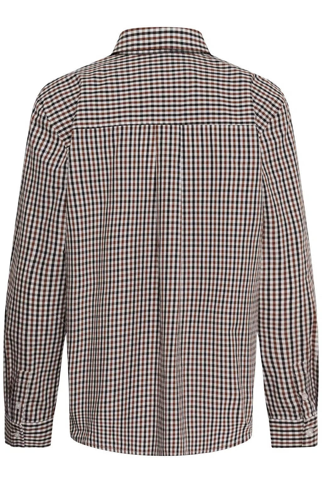 Part Two's Chrestella Check Shirt in Downtown Brown