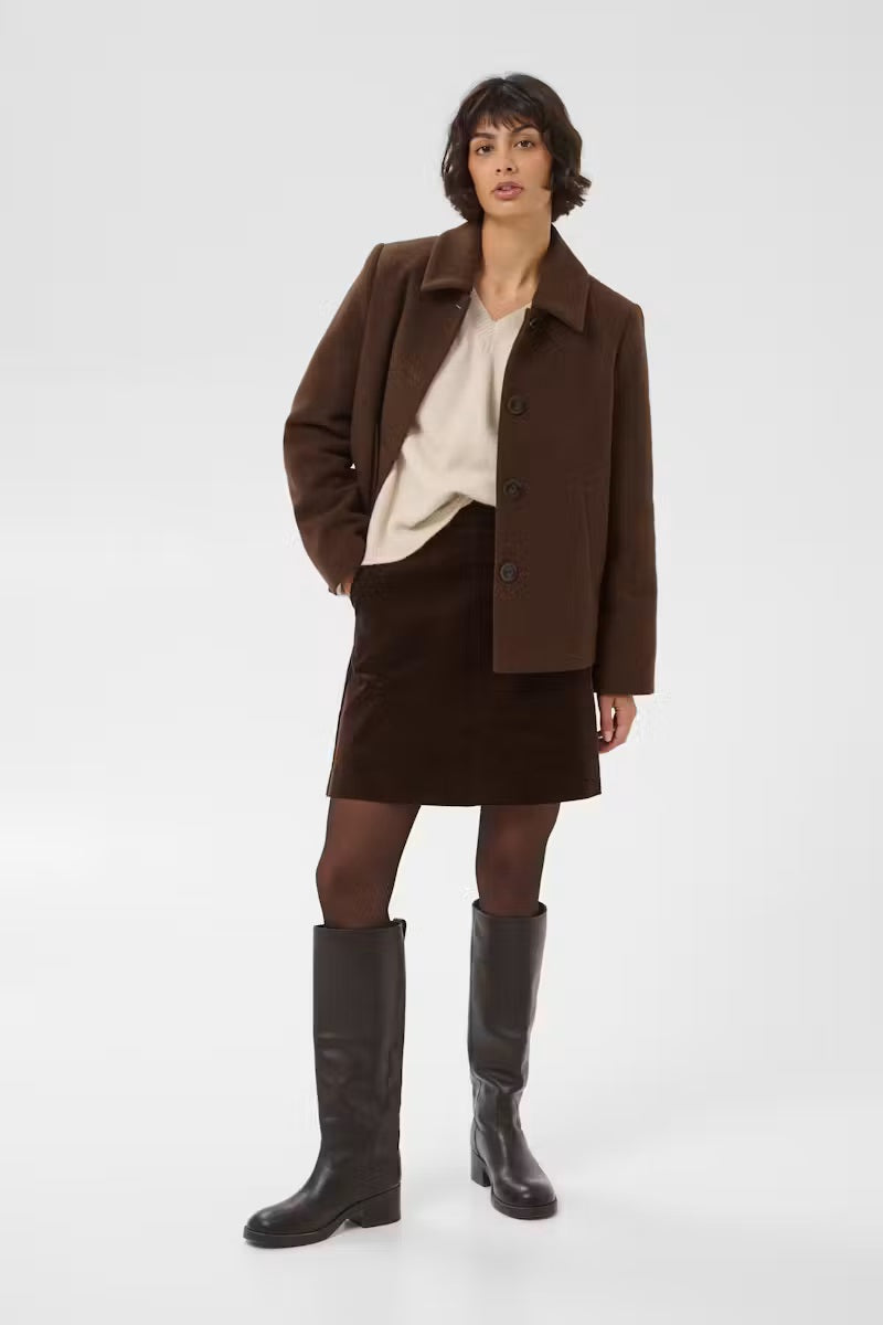 Part Two's Lamilla Coat in Downtown Brown