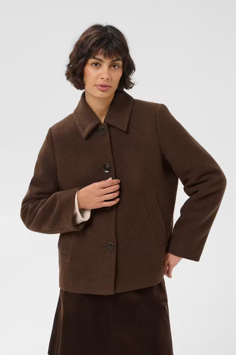 Part Two's Lamilla Coat in Downtown Brown