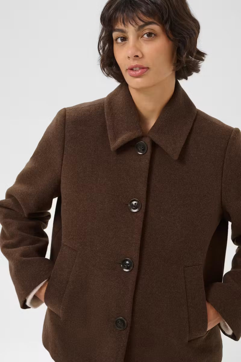 Part Two's Lamilla Coat in Downtown Brown