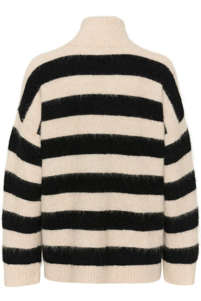 Part Two Liepa Pullover in Black Stripe