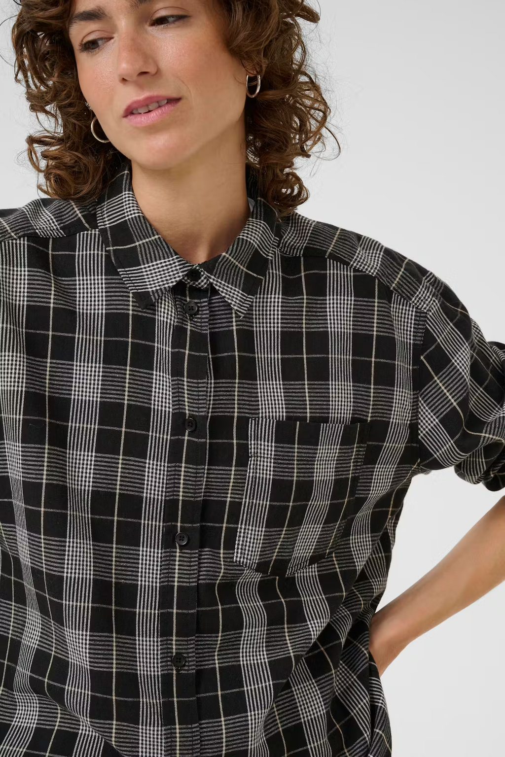 Part Two's Samea Shirt in Black Check
