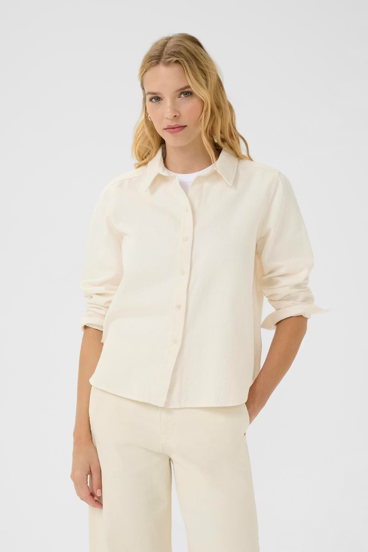 Part Two Sarafia Shirt in Eggnog