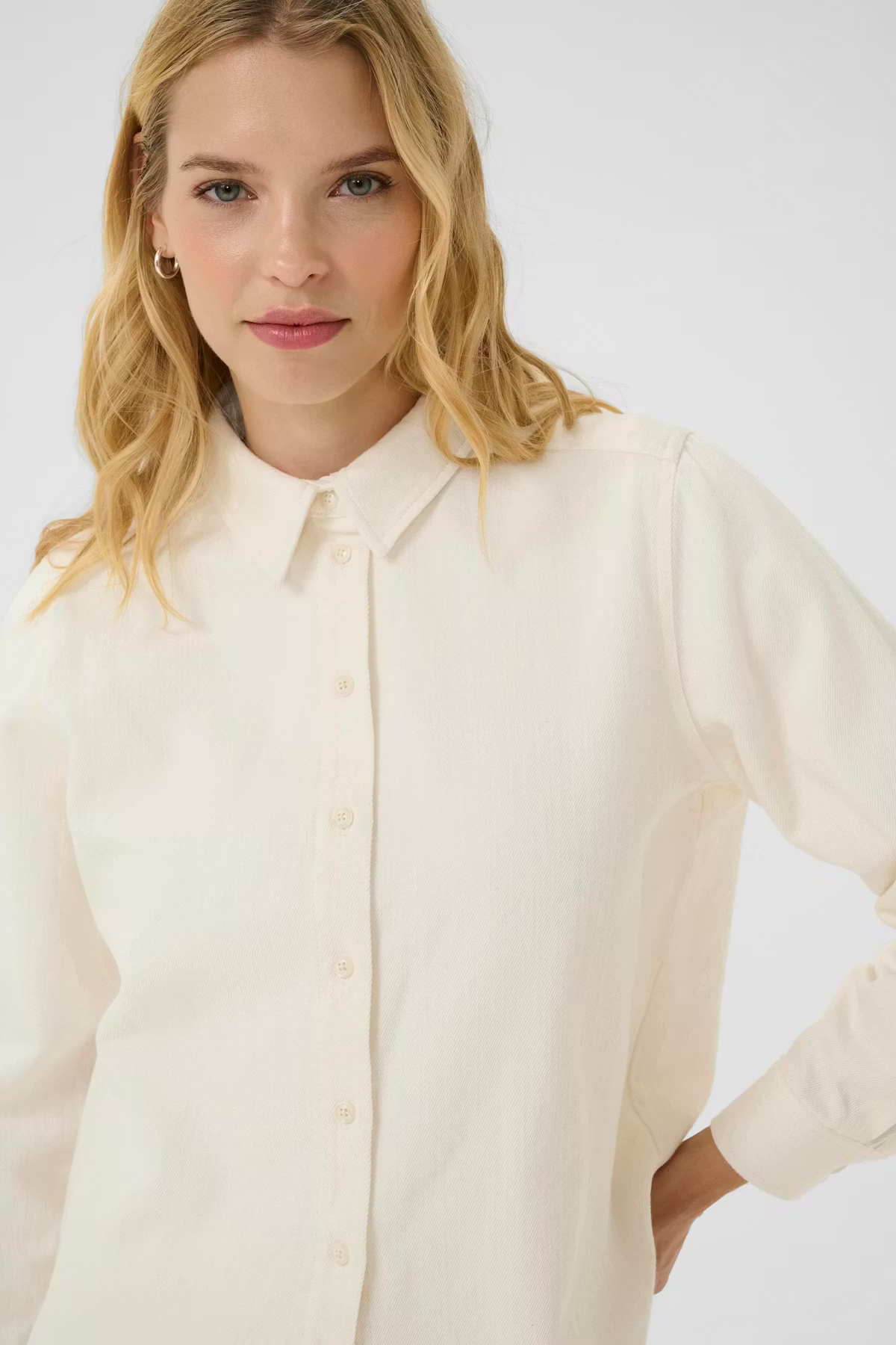 Part Two Sarafia Shirt in Eggnog