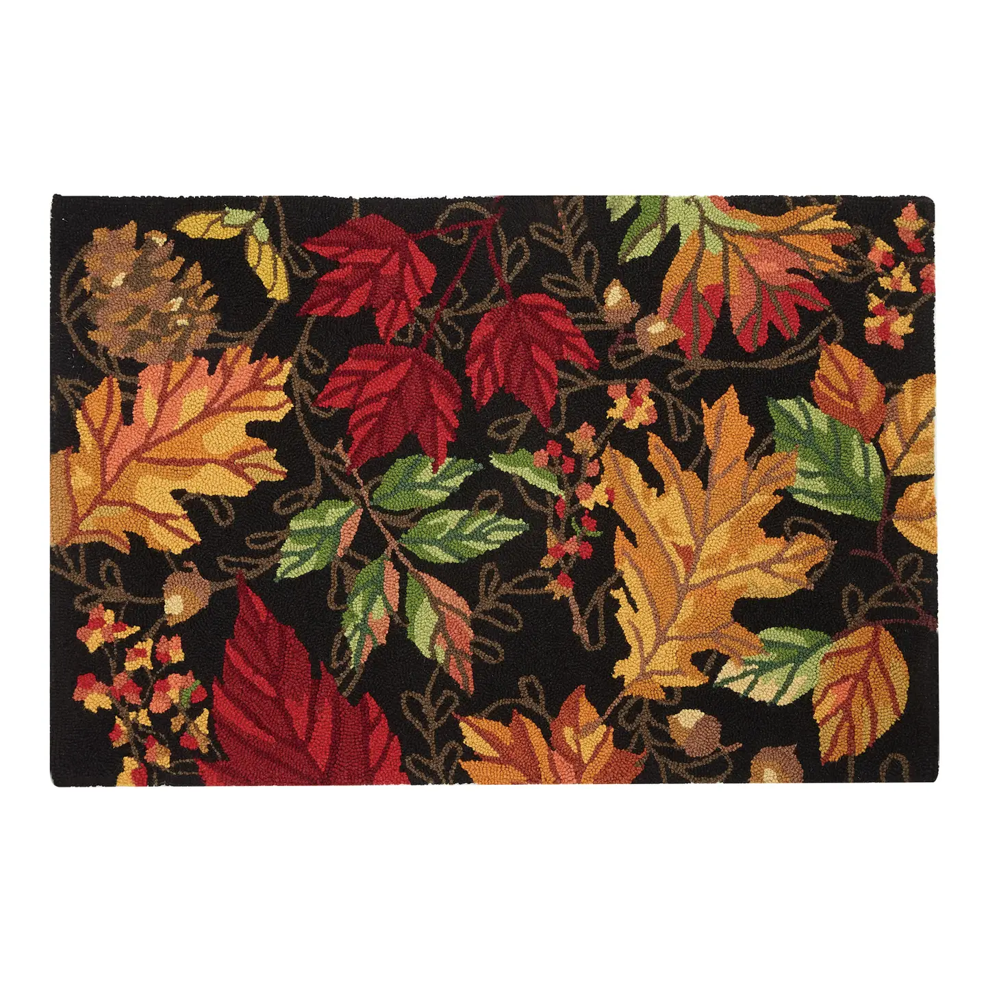 Autumn Symphony Hooked Wool Accent Rug