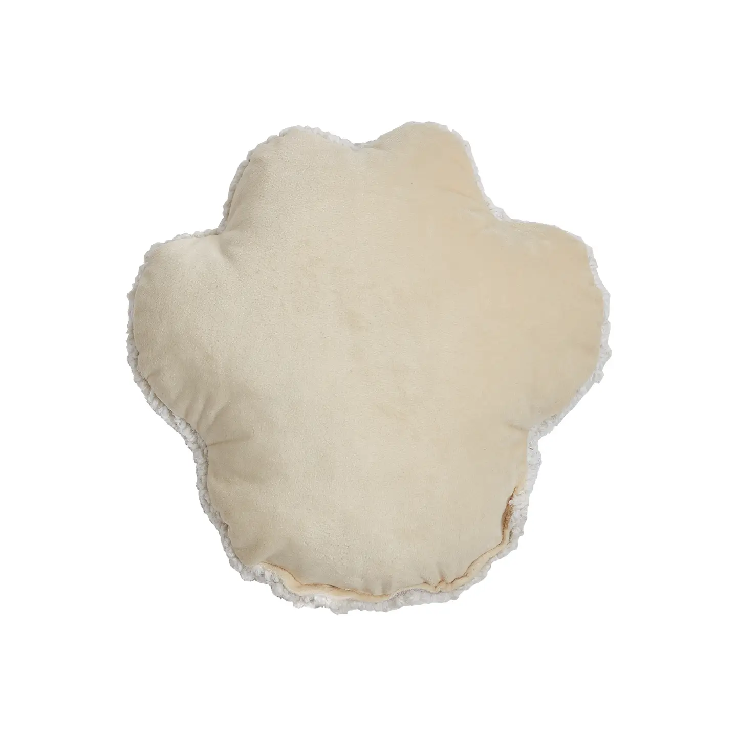 Dog Paw Hooked Wool Pillow
