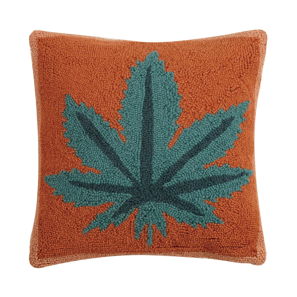 Mary Jane Hooked Wool Pillow