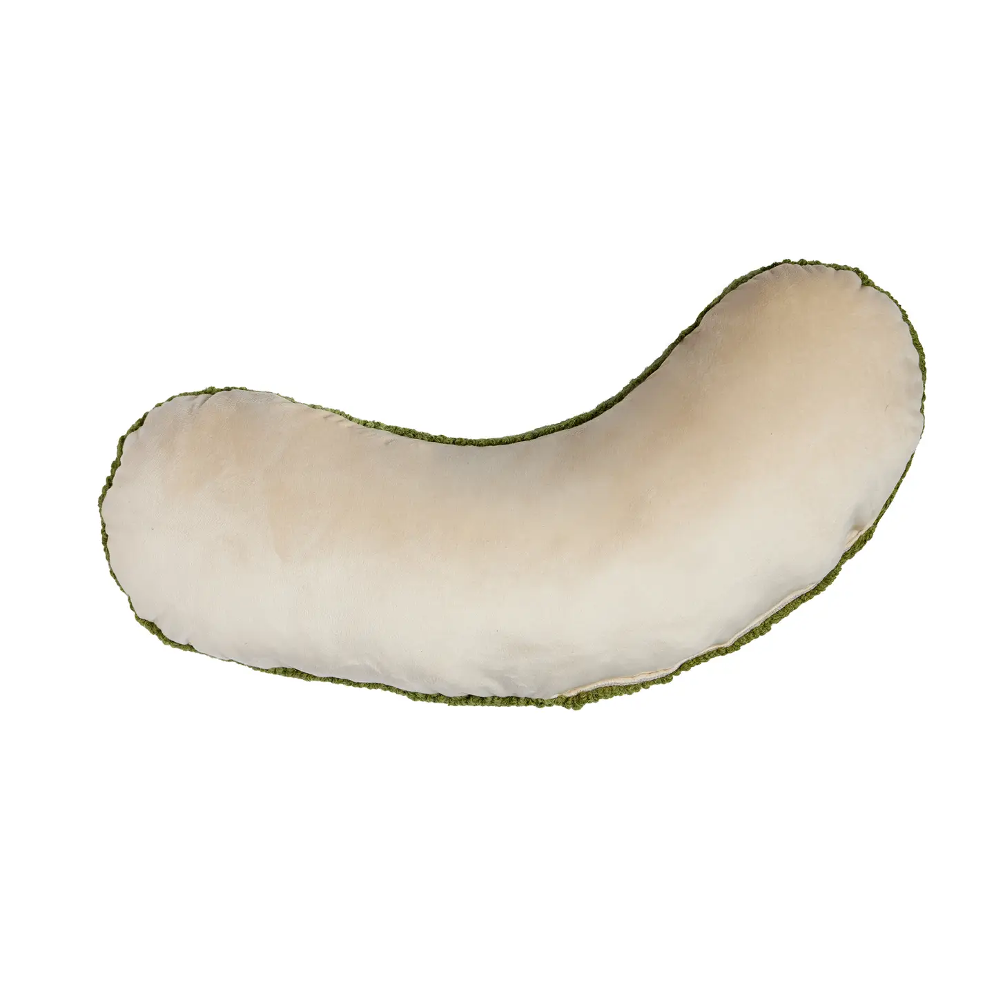 Shaped Pickle Hooked Wool Pillow