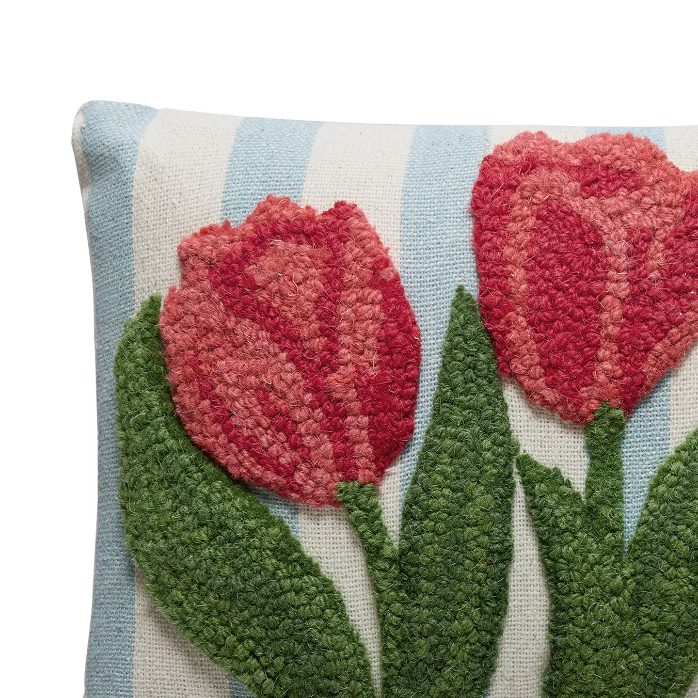 Striped Tulips Pillow