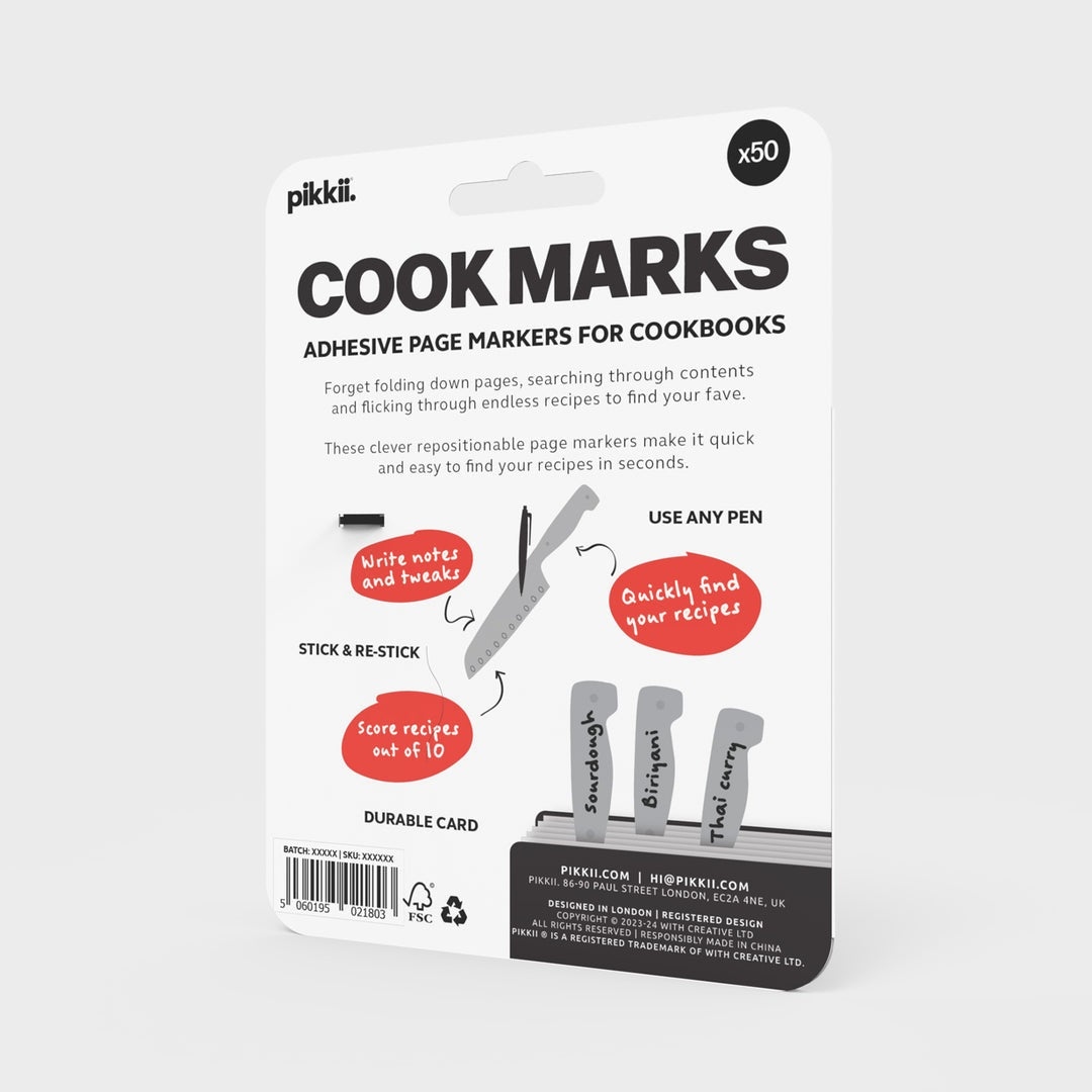 Pikkii Cook Marks Cookbook Page Markers