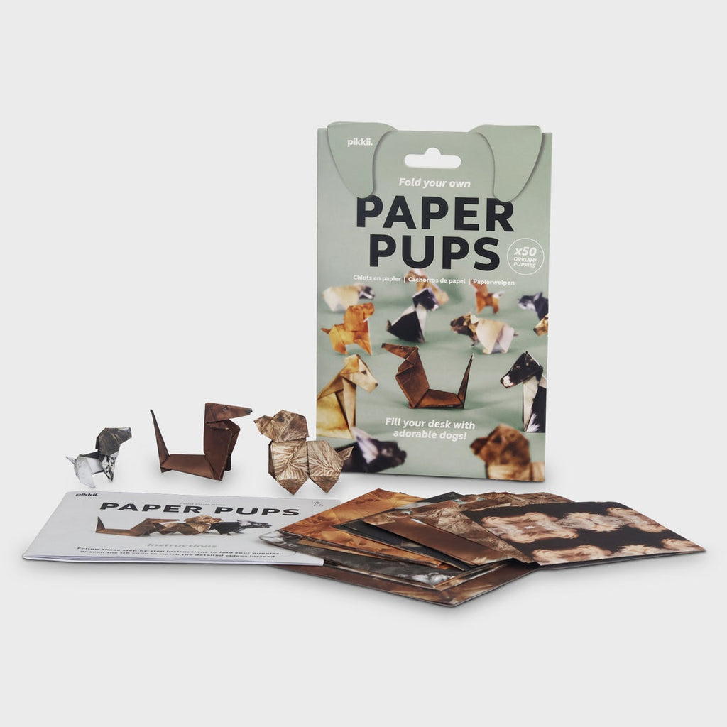Pikkii Paper Pups Origami Dog Craft Kit