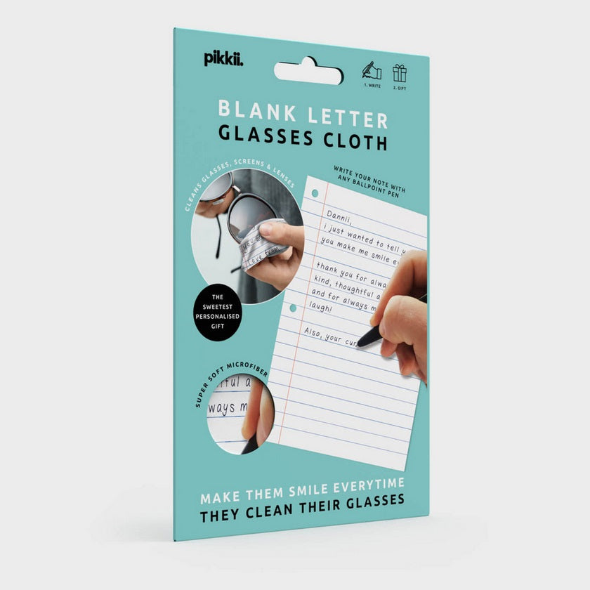 Pikkii Personalized Letter Glasses Cloth