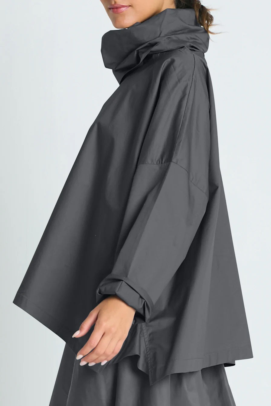 Planet by Lauren G Cotton Cowl TopCotton Cowl Top in Lava