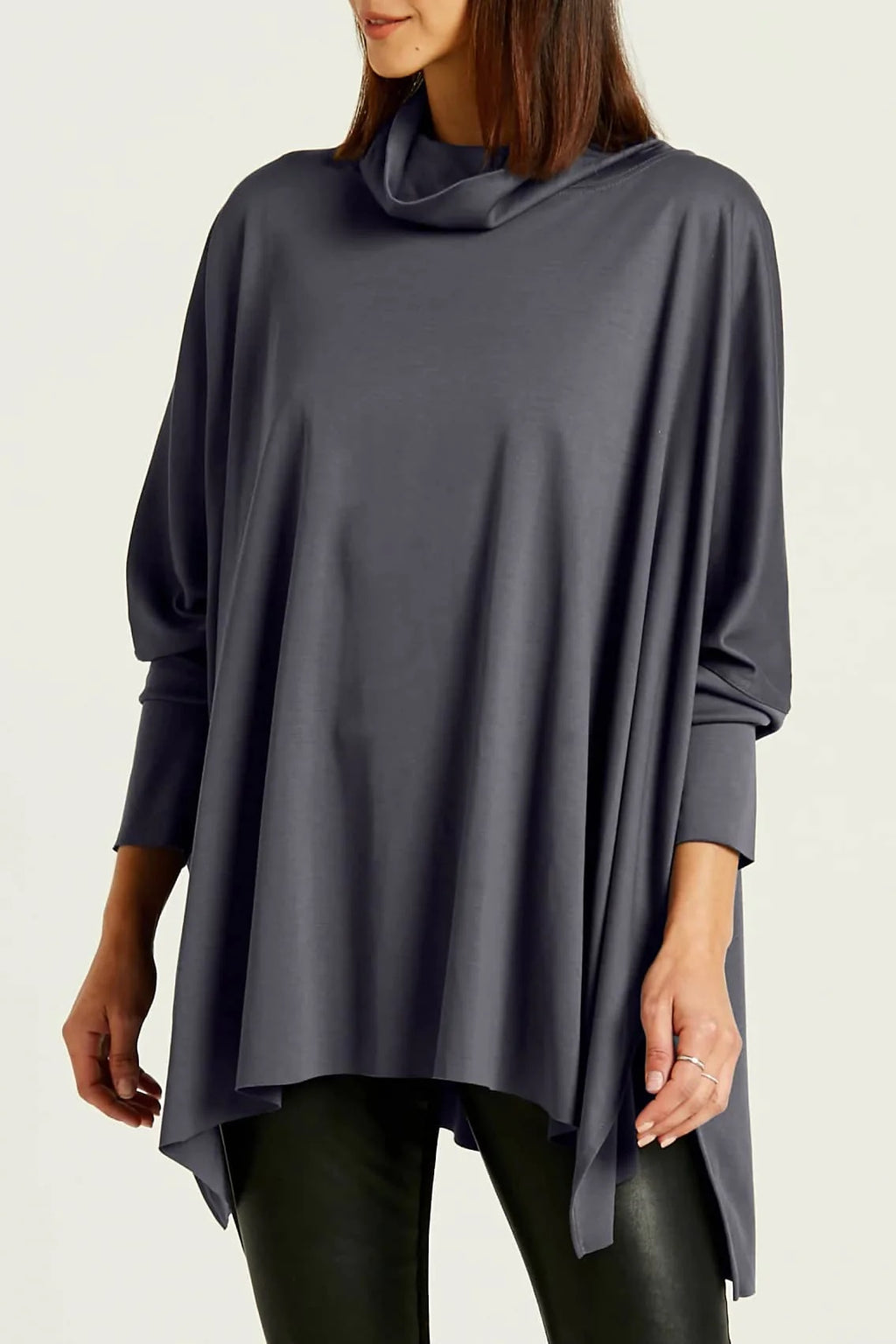 Planet by Lauren G Pima Cotton Swing Turtle Tee in Lava